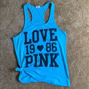 PINK Knotted Tank Top